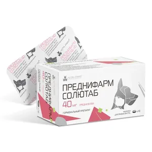 Преднифарм Солютаб 40 мг (преднизолон), уп 10 таб