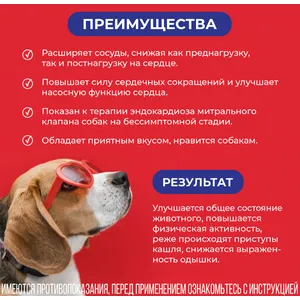 Авекардит 1,25 мг  для собак при сердечной недостаточности, уп 28 таб