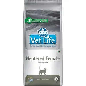 Farmina Vet Life Neutered Female - корм для стерилизованных кошек , уп. 2 кг петдог