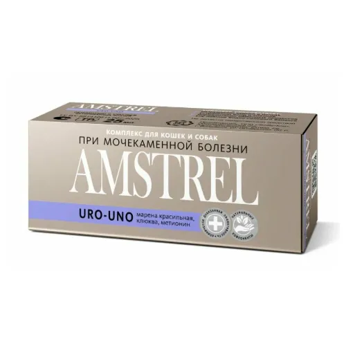Amstrel URO-UNO комплекс для профилактики мочекаменной болезни у кошек и собак (Амстрел Уро-Уно), 25 мл