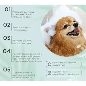 Шампунь ПроФито Дерма Протект для собак с растительными экстрактами для профилактики себореи (ProPhyto DERMA PROTECT), 250 мл