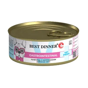 Бест Диннер для собак Гастро (Best Dinner Gastro Intestinal) Телятина с потрошками, 100 г.