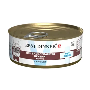 Бест Диннер для собак Гепатик c Курицей (Best Dinner Hepatic), 100 г