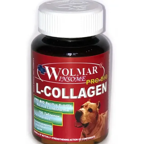 Волмар  L-Collagen мультикомплекс для восстановления сухожилий и связок (Wolmar Winsome Pro Bio L-Collagen), 100 таб. петдог