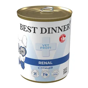 Бест Диннер для собак Ренал с Птицей (Best Dinner Vet Profi Renal), 340 г