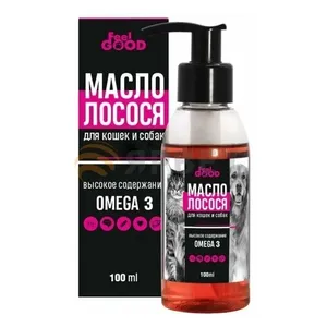 Лососевое масло для кошек и собак, 100мл, FEEL GOOD