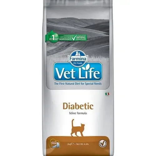 Farmina Vet Life Diabetic корм для кошек при сахарном диабете , уп. 400 г петдог