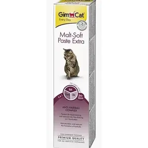 GimCat Malt-Soft Paste Extra паста для вывода шерсти у кошек 100 гр. уп петдог