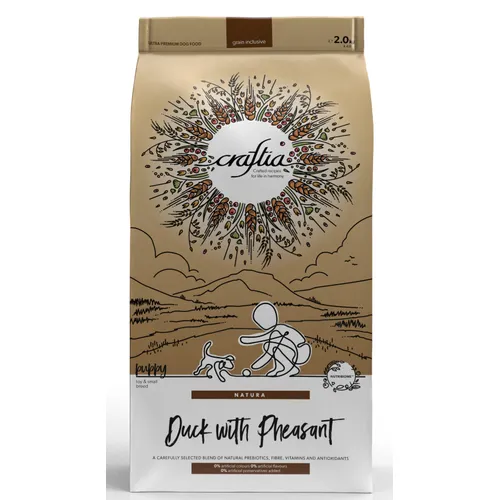 Крафтия для собак мелких пород Утка и фазан (CRAFTIA NATURA), уп 2 кг