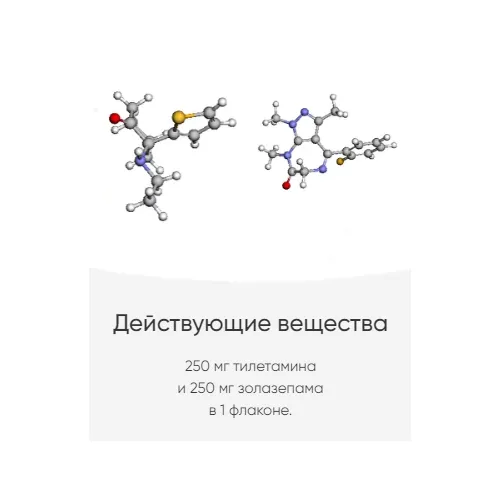 Везотил (Тилетамин + Золазепам) 50+50 мг/мл для общего наркоза животных, уп