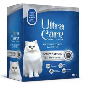 Наполнитель Ультра Кер (Ultra Care Active Carbon) для кошачьего туалета с активированным углем, 8 л