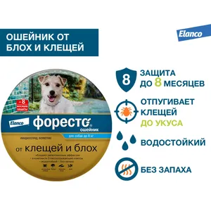 Форесто ошейник для собак весом до 8 кг, 38 см