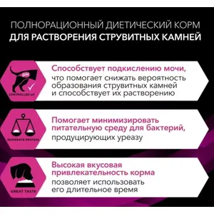 Про План Уринари для собак (Pro Plan Urinary UR) с проблемами мочеиспускания, 3 кг