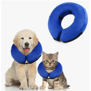 Воротник XL надувной защитный для животных (Buster X-Large) синий, обхват 36 см. 1 шт