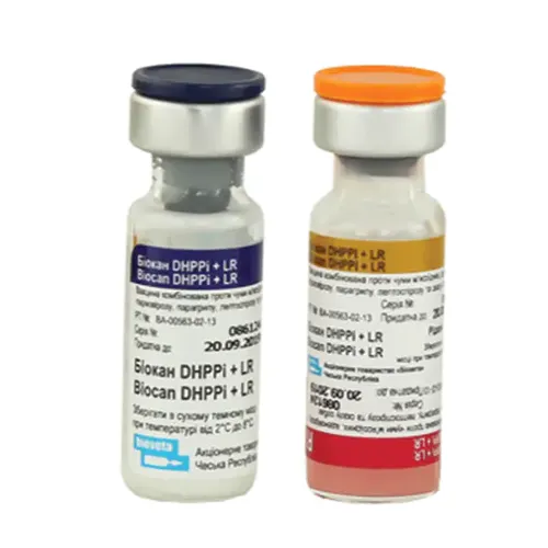 Биокан DHPPi+LR, (1 доза - 2 фл)  вакцина для собак комплексная + бешенство петдог