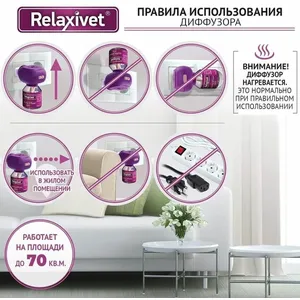 Релаксивет (Relaxivet) Жидкость успокоительная для кошек и собак, 45мл