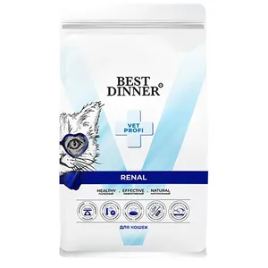 Бест Диннер для кошек Ренал (Best Dinner Renal) сухой корм, уп 1,5 кг