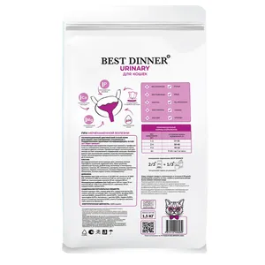 Бест Диннер для кошек Уринари (Best Dinner Urinary), упаковка 1,5 кг
