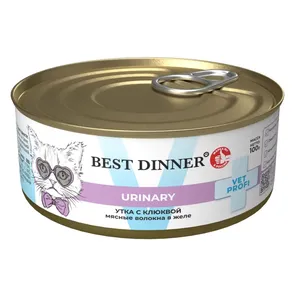 Бест Диннер для кошек Уринари (Best Dinner Urinary) Утка с клюквой 100 г.