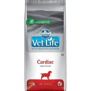 Farmina Vet Life Cardiac корм для собак для поддержания работы сердца при хронической сердечной недостаточности, 10 кг. петдог