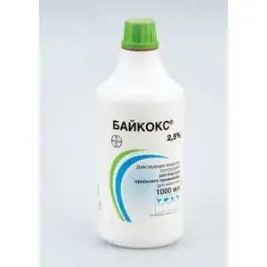 Байкокс 2,5% раствор для орального применения, фл. 1 л петдог