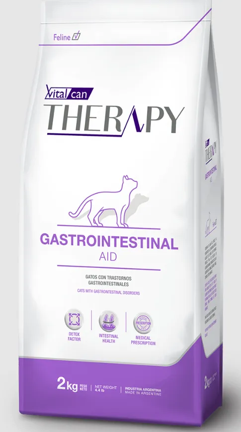 Виталкан Гастро (Therapy Feline Gastrointestinal Aid) корм для кошек всех  возрастов при болезнях ЖКТ, 2 кг купить недорого