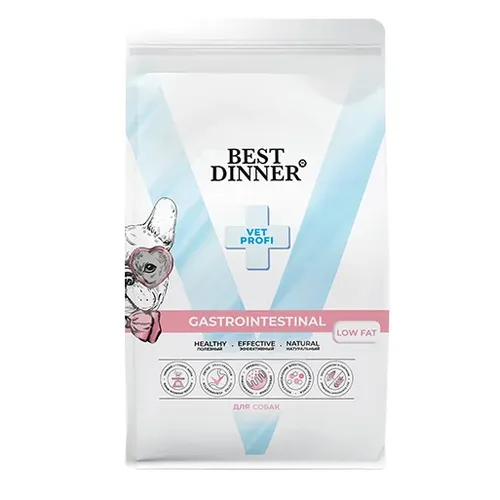Бест Диннер Гастро Low Fat для собак при нарушениях пищеварения и (Gastrointestinal Low Fat), 2кг