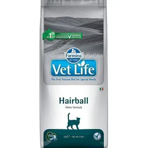 Farmina Vet Life Hairball  корм для кошек, выведение шерсти из ЖКТ, уп. 2 кг. петдог
