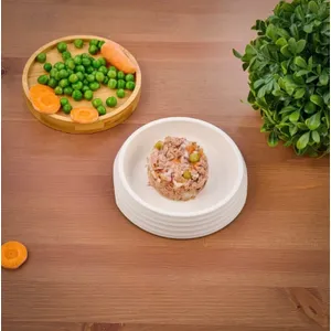 Монж для котят из тунца с зелёным горошком и мини-морковью, паучи 80 г