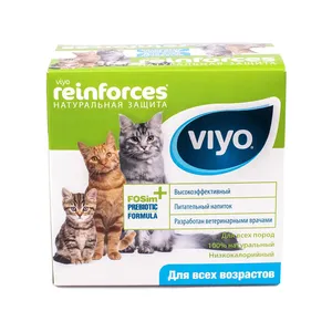 Вийо напиток для кошек всех возрастов (VIYO Reinforces), 1 пакетик по 30 мл петдог