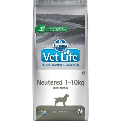 Farmina Vet Life Neutered Dog корм для стерилизованных собак весом до 10 кг , уп. 2 кг петдог