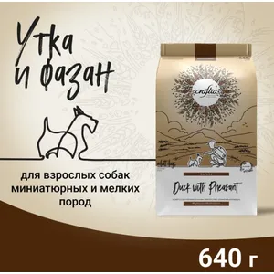 Крафтия для собак мелких пород Утка и фазан (CRAFTIA NATURA), уп 640 г